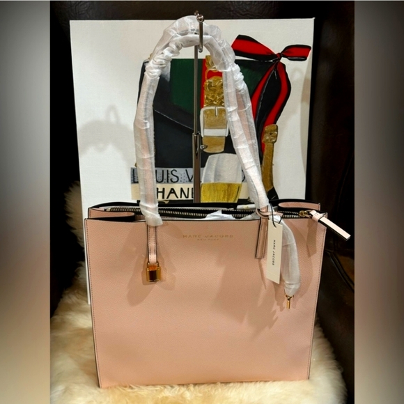 Marc Jacobs The Grind Tote Large Size "Peach Whip" PINK NWT - Picture 3 of 8